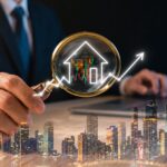 Real estate professional analysing property market trends and digital marketing performance, illustrating data-driven strategies that help sell luxury homes in Spain within 90 days.
